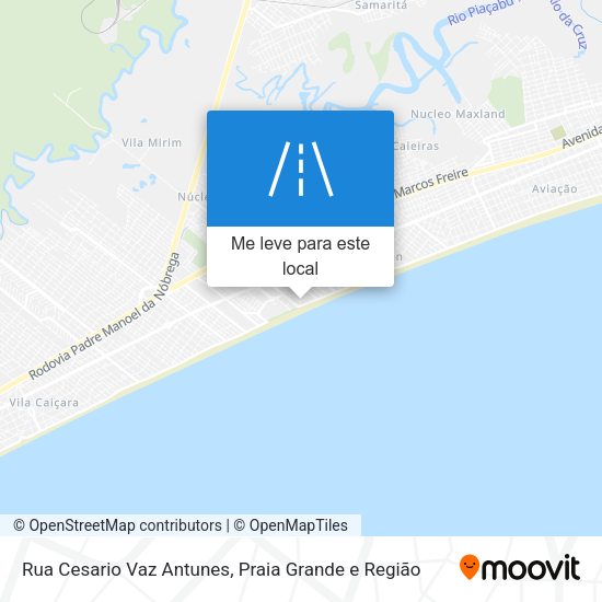Rua Cesario Vaz Antunes mapa