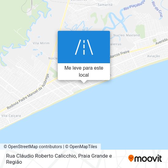 Rua Cláudio Roberto Calicchio mapa