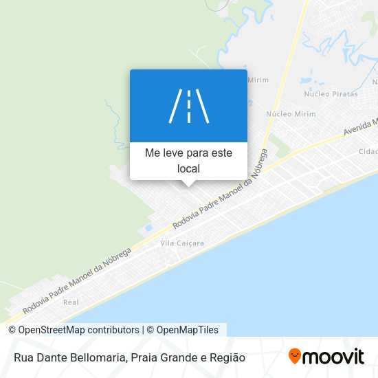 Rua Dante Bellomaria mapa
