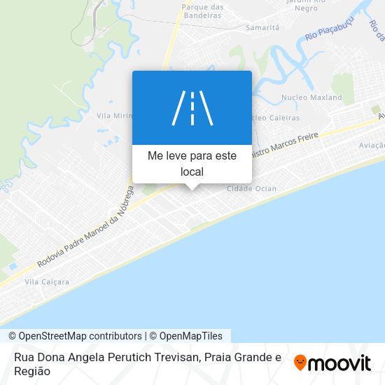 Rua Dona Angela Perutich Trevisan mapa