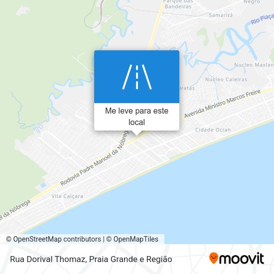 Rua Dorival Thomaz mapa