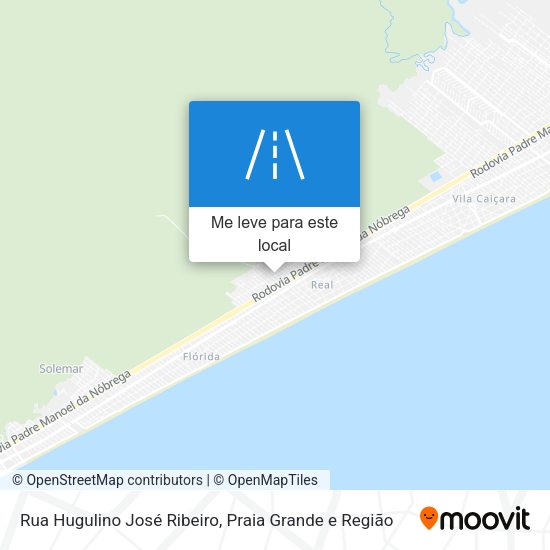 Rua Hugulino José Ribeiro mapa