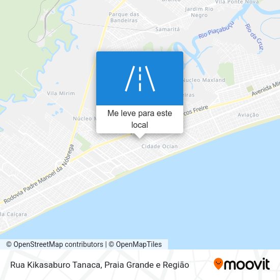 Rua Kikasaburo Tanaca mapa