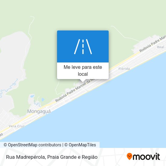 Rua Madrepérola mapa