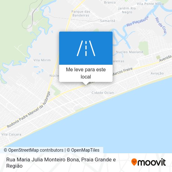 Rua Maria Julia Monteiro Bona mapa