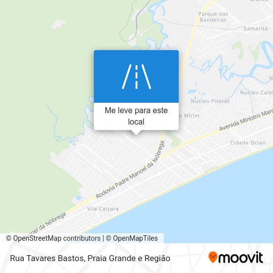 Rua Tavares Bastos mapa