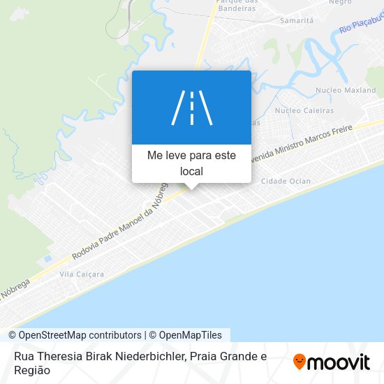 Rua Theresia Birak Niederbichler mapa