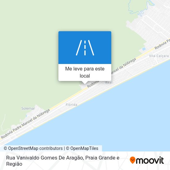 Rua Vanivaldo Gomes De Aragão mapa