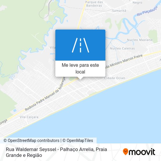 Rua Waldemar Seyssel - Palhaço Arrelia mapa
