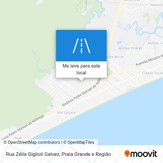 Rua Zélia Giglioli Galvez mapa