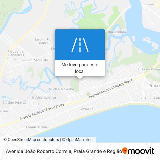 Avenida João Roberto Correia mapa