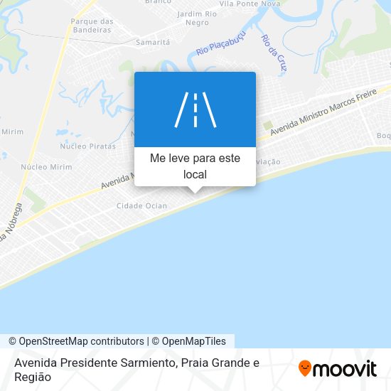 Avenida Presidente Sarmiento mapa