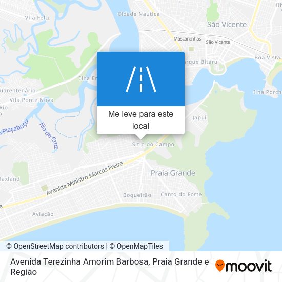 Avenida Terezinha Amorim Barbosa mapa