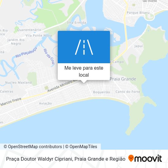 Praça Doutor Waldyr Cipriani mapa