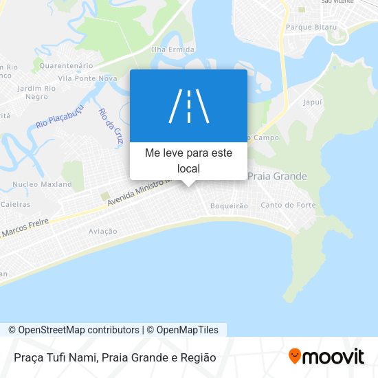Praça Tufi Nami mapa