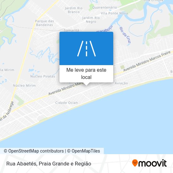 Rua Abaetés mapa