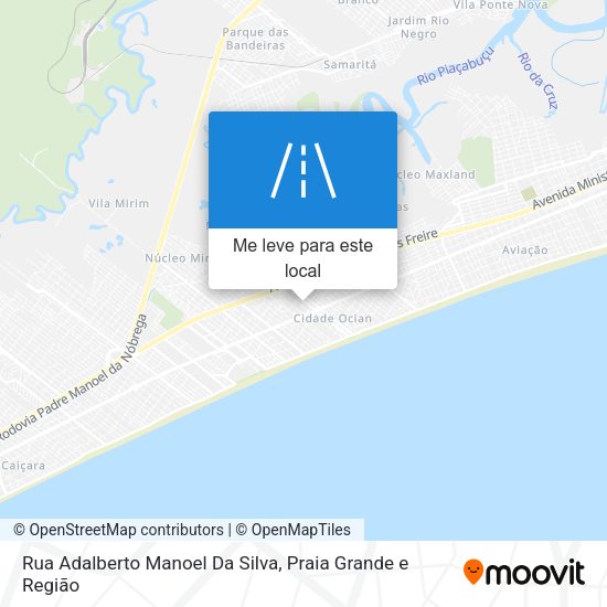 Rua Adalberto Manoel Da Silva mapa