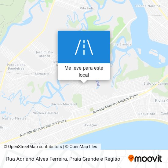 Rua Adriano Alves Ferreira mapa