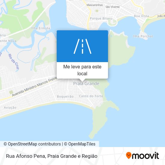 Rua Afonso Pena mapa