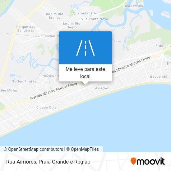 Rua Aimores mapa