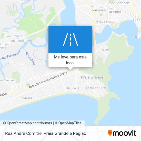 Rua André Comitre mapa