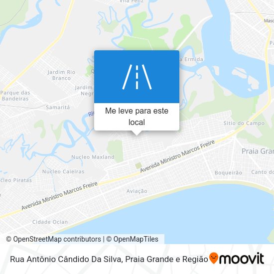 Rua Antônio Cândido Da Silva mapa