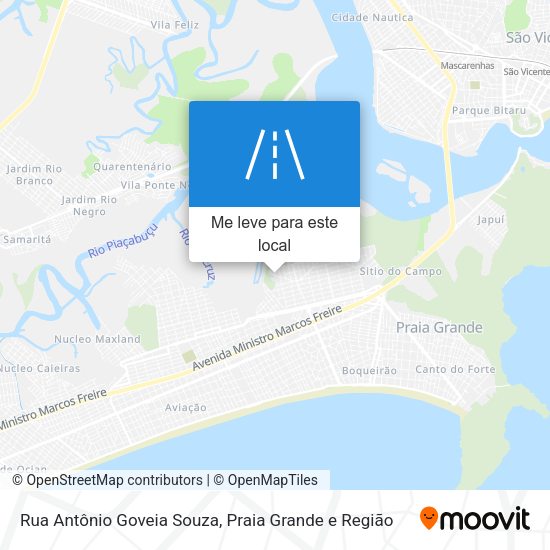 Rua Antônio Goveia Souza mapa