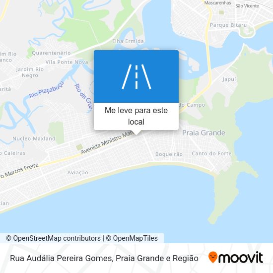 Rua Audália Pereira Gomes mapa