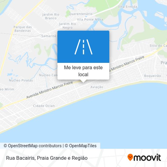Rua Bacairis mapa