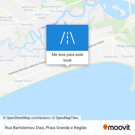 Rua Bartolomeu Dias mapa