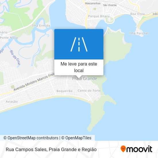 Rua Campos Sales mapa