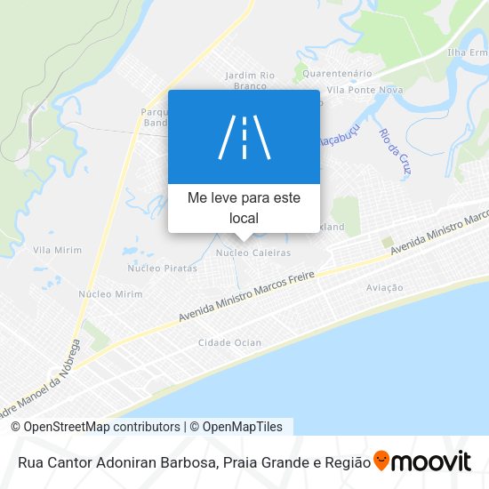 Rua Cantor Adoniran Barbosa mapa