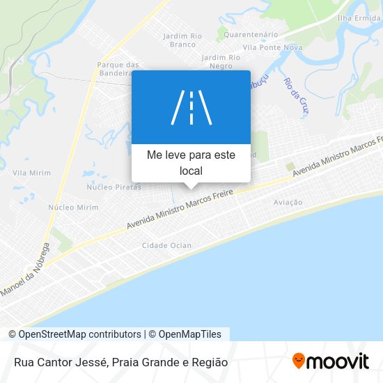 Rua Cantor Jessé mapa