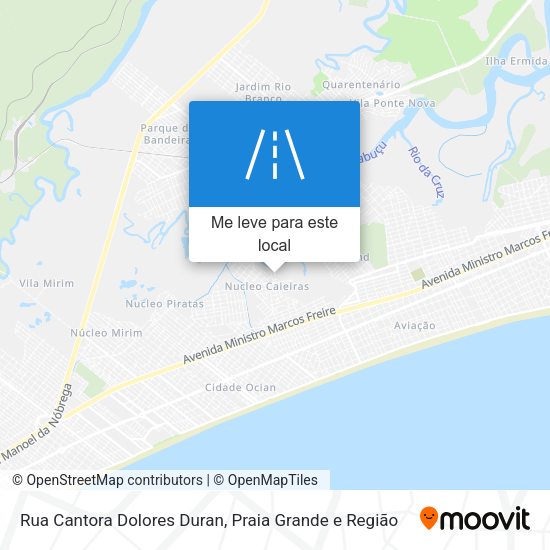 Rua Cantora Dolores Duran mapa