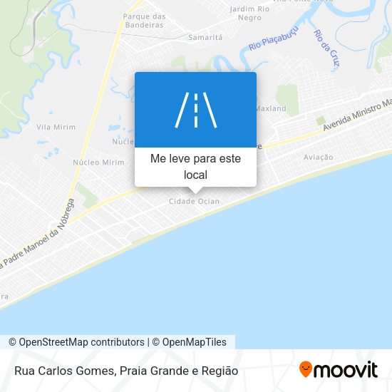 Rua Carlos Gomes mapa