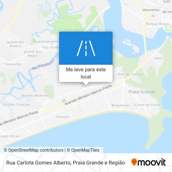 Rua Carlota Gomes Alberto mapa