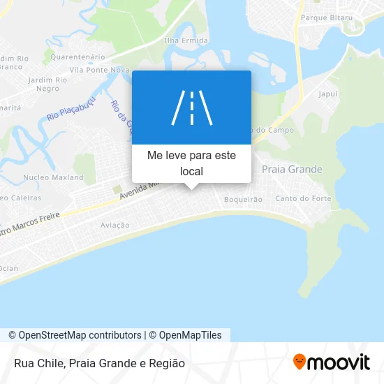 Rua Chile mapa