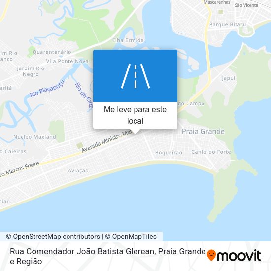 Rua Comendador João Batista Glerean mapa