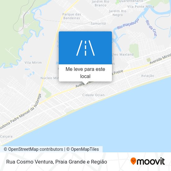 Rua Cosmo Ventura mapa