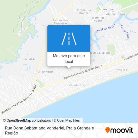 Rua Dona Sebastiana Vanderlei mapa