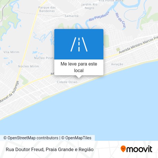 Rua Doutor Freud mapa