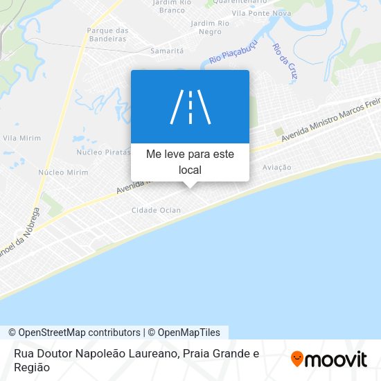 Rua Doutor Napoleão Laureano mapa
