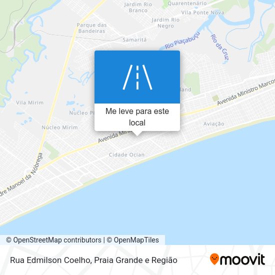Rua Edmilson Coelho mapa