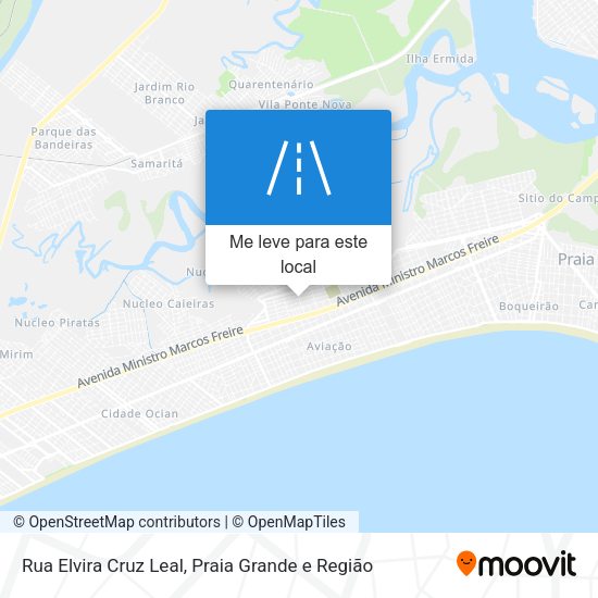 Rua Elvira Cruz Leal mapa