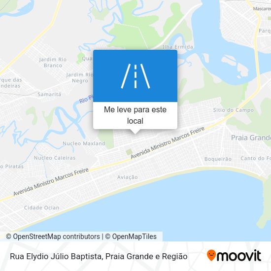 Rua Elydio Júlio Baptista mapa
