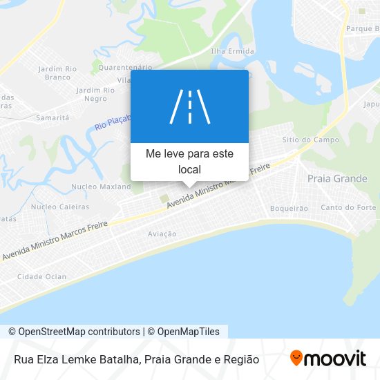 Rua Elza Lemke Batalha mapa