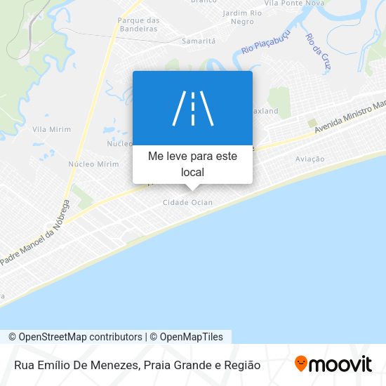 Rua Emílio De Menezes mapa