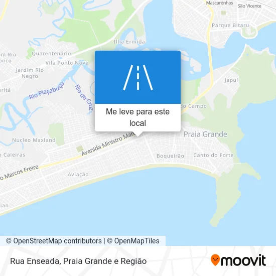 Rua Enseada mapa