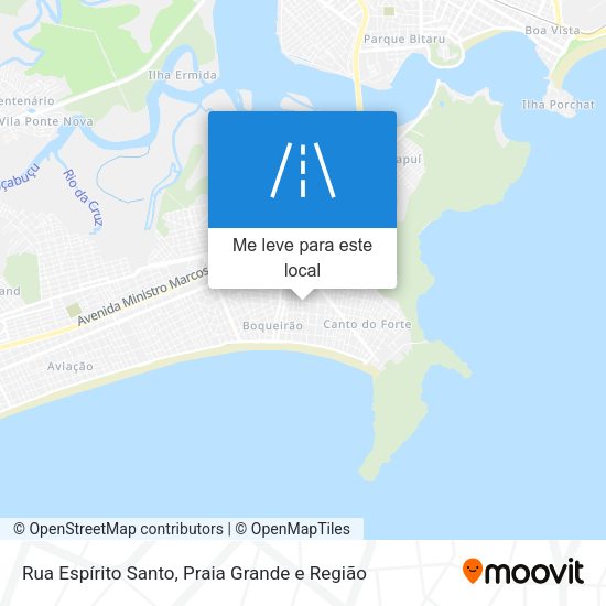 Rua Espírito Santo mapa
