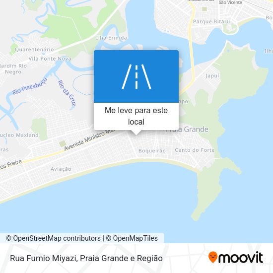 Rua Fumio Miyazi mapa